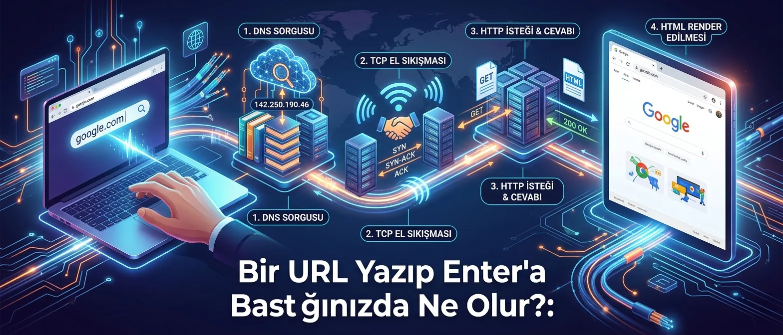 Bir URL Yazıp Enter’a Bastığınızda Ne Olur? Dijital Bir Yolculuğun Anatomisi